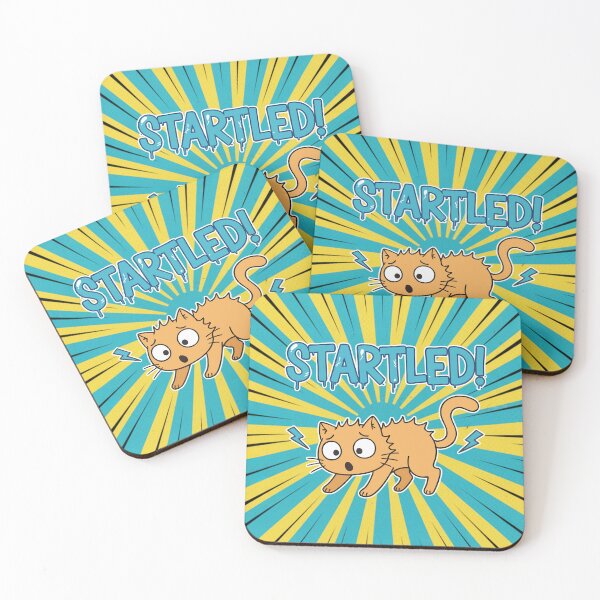 Item preview, STARTLED! Orange Cat Cartoon designed and sold by Taridesign.