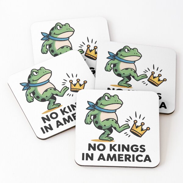 Item preview, No Kings In America Frogs Against Fascism designed and sold by Eh Plus Designs.
