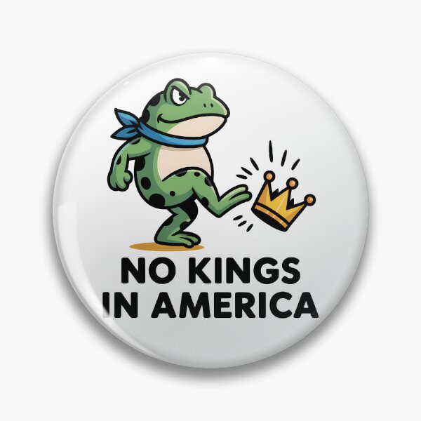 Item preview, No Kings In America Frogs Against Fascism designed and sold by Eh Plus Designs.
