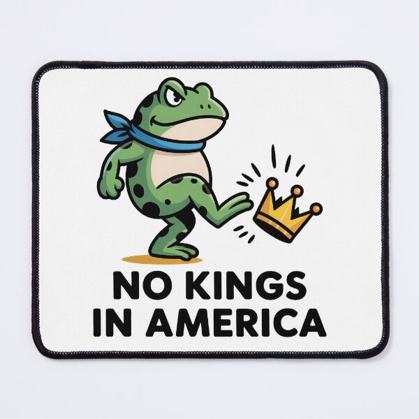 Item preview, No Kings In America Frogs Against Fascism designed and sold by Eh Plus Designs.