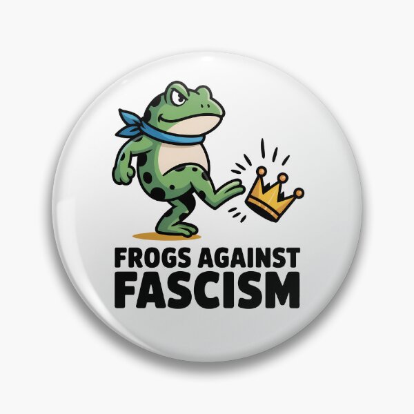 Item preview, Frogs Against Fascism No Kings In America  designed and sold by Eh Plus Designs.