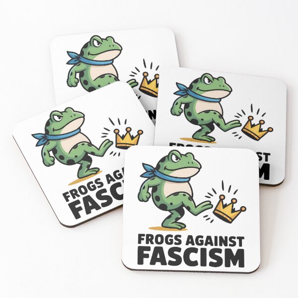 Item preview, Frogs Against Fascism No Kings In America  designed and sold by Eh Plus Designs.