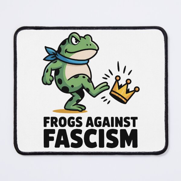 Item preview, Frogs Against Fascism No Kings In America designed and sold by Eh Plus Designs.