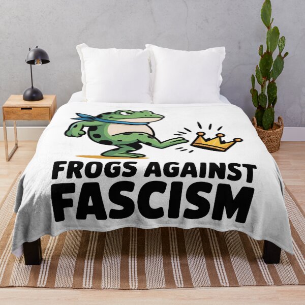 Item preview, Frogs Against Fascism No Kings In America  designed and sold by Eh Plus Designs.