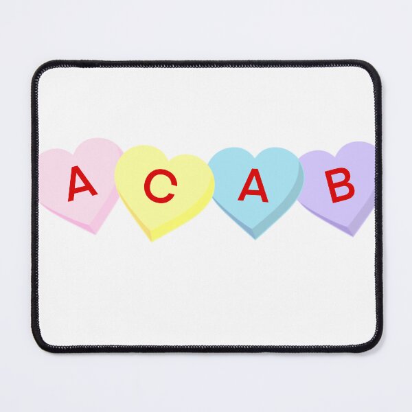Item preview, ACAB conversation hearts designed and sold by ProtestMom.