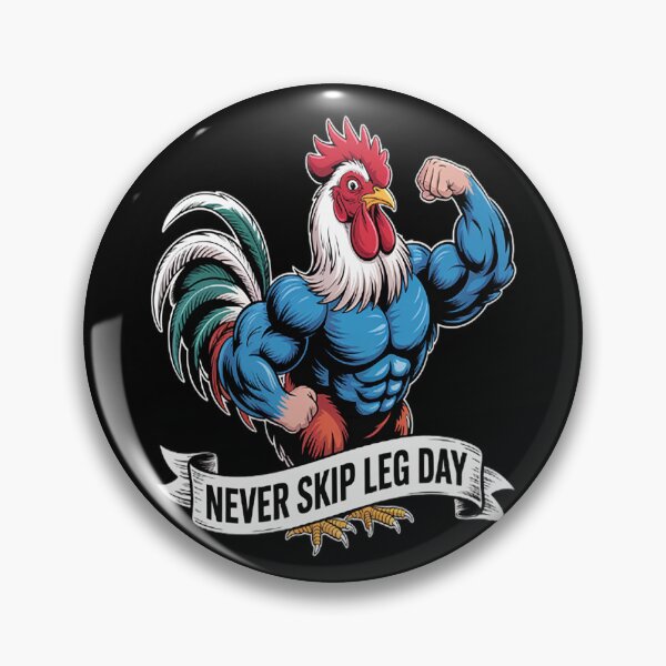 Item preview, Never Skip Leg Day Gym Workout - Chicken designed and sold by orlodrake.