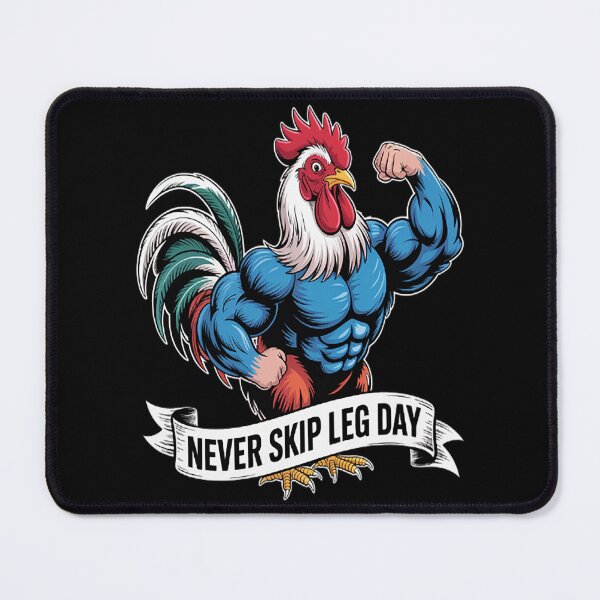 Item preview, Never Skip Leg Day Gym Workout - Chicken designed and sold by orlodrake.