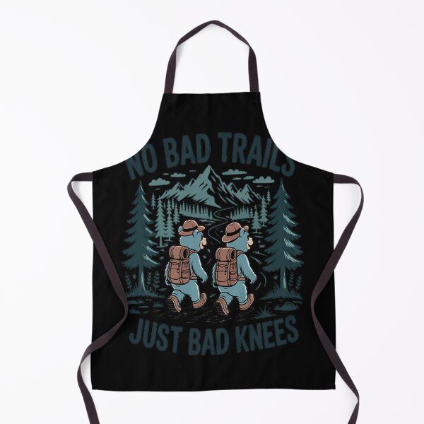 Item preview, No Bad Trails Just Bad Knees Hiking Lovers Saying designed and sold by orlodrake.