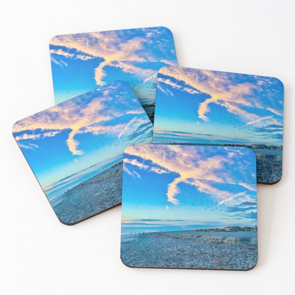 Item preview, Birds in Flight at Sunrise – Coastal Beach Sky Photography designed and sold by aadventures.