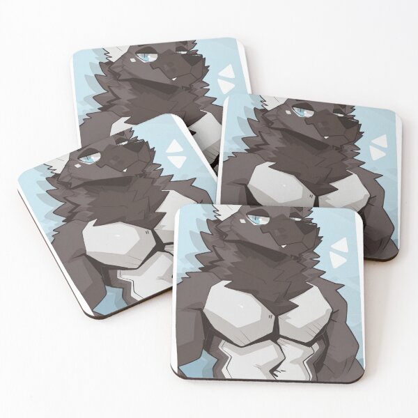 Item preview, Cool Dark Grey Anthro Wolf Furry Character designed and sold by KaMow.