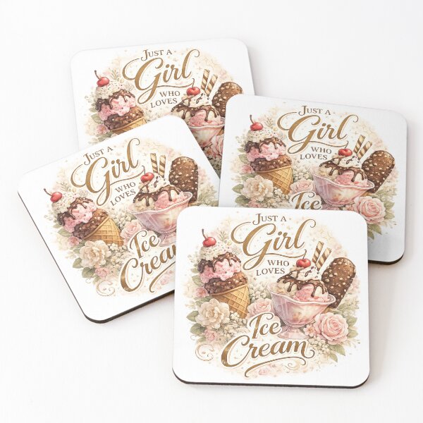 Item preview, Just just a girl who loves ice cream, designed and sold by ArtPixs.