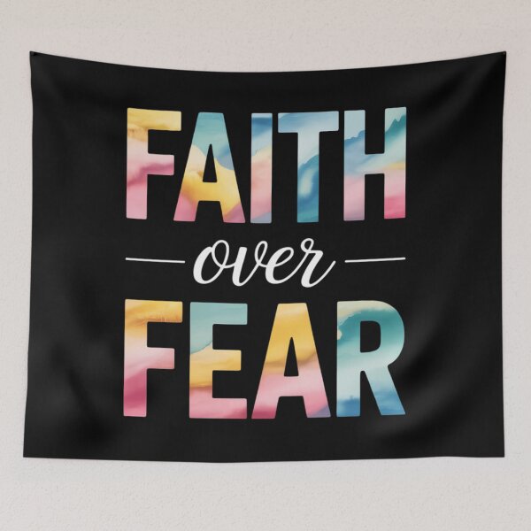 Item preview, Christian for Girls Faith Over Fear Trust God Tie Dye designed and sold by TyraYoung.
