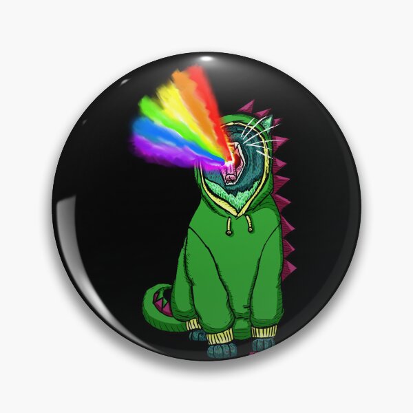 Item preview, ¡Gato lagarto del orgullo arcoíris enojado! designed and sold by Kit Rex.