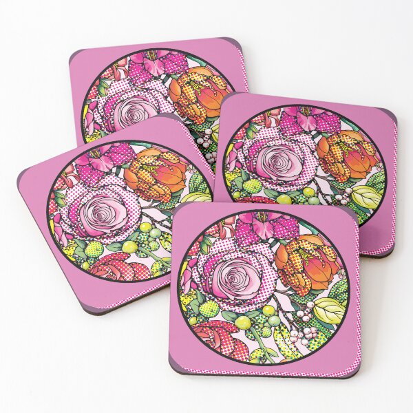 Item preview, Pop and Op art of Vibrant Garden designed and sold by cremedecolor.