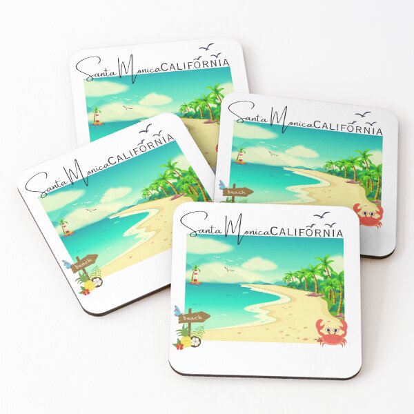 Item preview, Beach Crab Scene – Santa Monica CA Shirt | California Coastal Beach Vibes designed and sold by DonnaRaine.