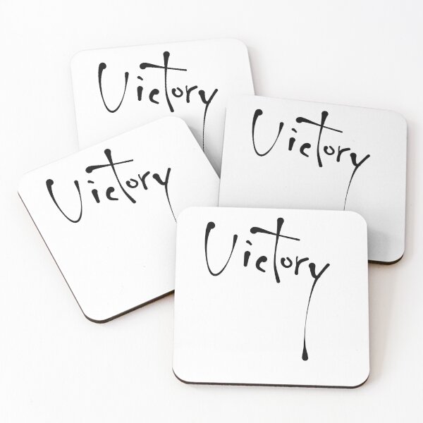 Item preview, Victory Abstract Calligraphy - Bold Modern Minimalist designed and sold by Red Onion.