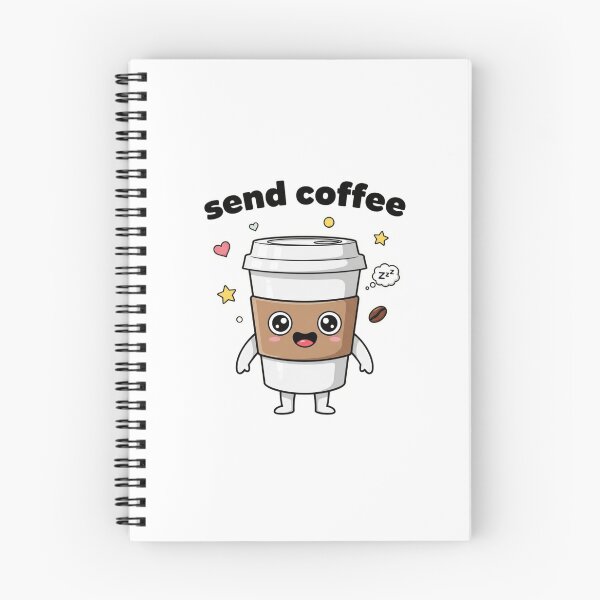 Item preview, Send Coffee Cute Sticker – Kawaii Coffee Cup Funny Meme Aesthetic designed and sold by MongOficial.