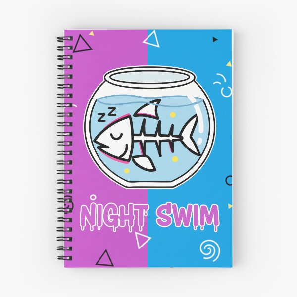 Item preview, Night Swim Dead Fish Bowl Funny Skeleton Cartoon designed and sold by Taridesign.