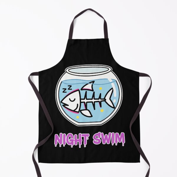 Item preview, Night Swim Dead Fish Bowl Funny Skeleton Cartoon designed and sold by Taridesign.