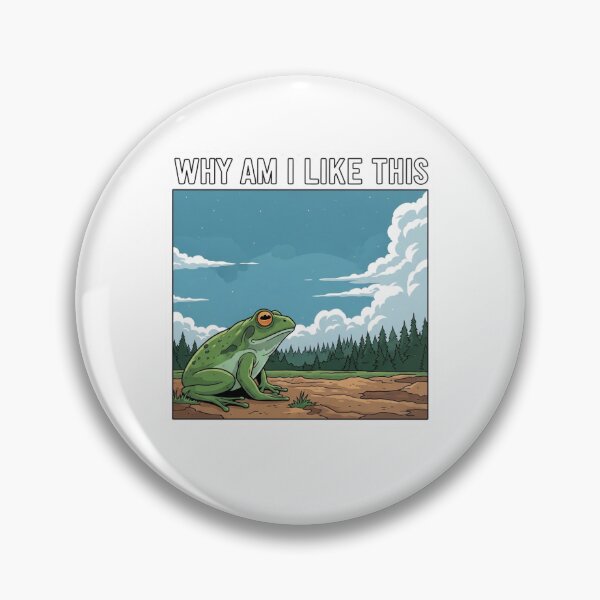 Artikelvorschau, Warum bin ich wie dieser Frosch-Sticker? – Lustiges, nachvollziehbares Meme mit niedlicher Ästhetik entworfen und verkauft von MongOficial.