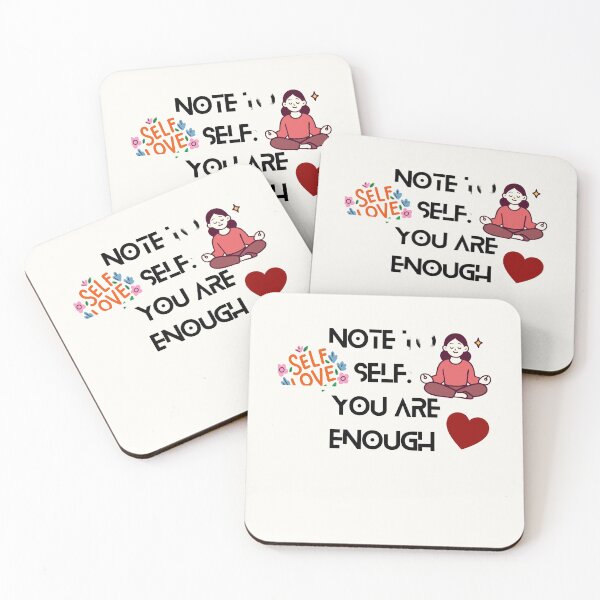 Item preview, Note to Self You Are Enough Cute Mental Health Matters  designed and sold by Akira Design Store.