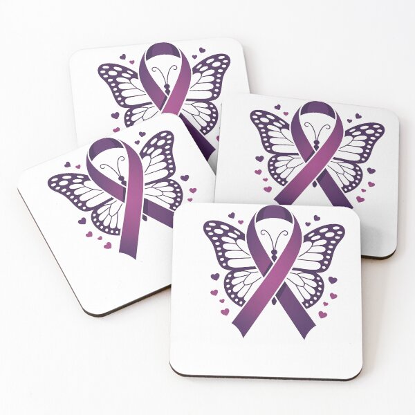 Item preview, Butterfly Pancreatic Cancer Awareness Pancreatic Cancer Survivor Purple Ribbon Cancer designed and sold by TyraYoung.