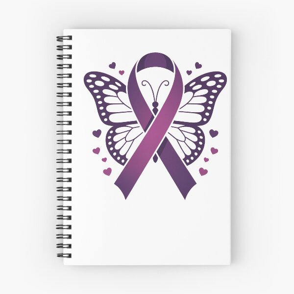 Item preview, Butterfly Pancreatic Cancer Awareness Pancreatic Cancer Survivor Purple Ribbon Cancer designed and sold by TyraYoung.