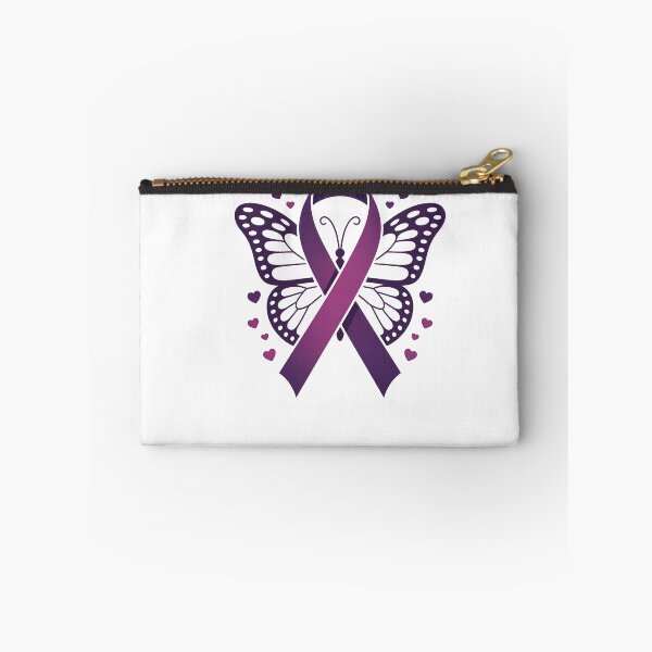 Item preview, Butterfly Pancreatic Cancer Awareness Pancreatic Cancer Survivor Purple Ribbon Cancer designed and sold by TyraYoung.