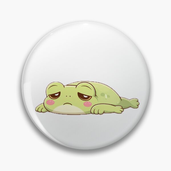 Item preview, Tired Kawaii Frog “Tired but Trying” | Cute Exhausted Frog designed and sold by AidaAviles.