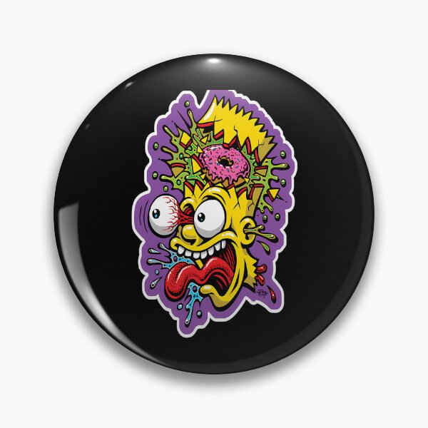 Item preview, Explosión psicodélica y loca de Bart Simpson designed and sold by Miniverse Acrylics.