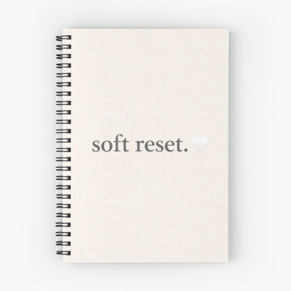 Item preview, Soft Reset Aesthetic Minimal Text Design | Low Battery Society designed and sold by Low Battery Society.