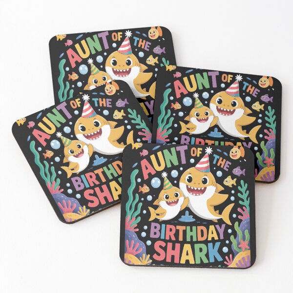 Item preview, Birthday Boy Girl Aunt Of The Birthday Family Shark designed and sold by kakashinn.
