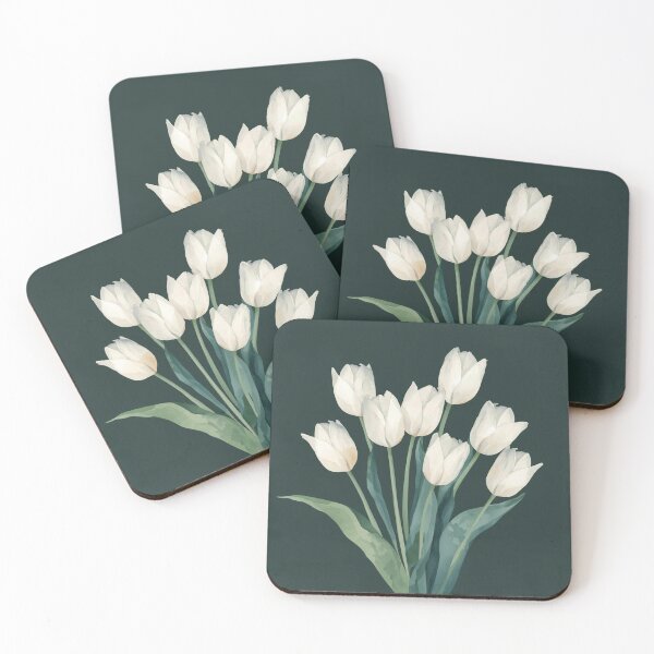 Item preview, White Tulips  designed and sold by TinyWarmThing.