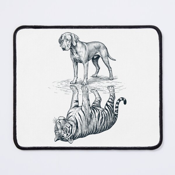 Item preview, Vizsla vintage Reflection Tiger Dog Lover designed and sold by DoodleTortle.