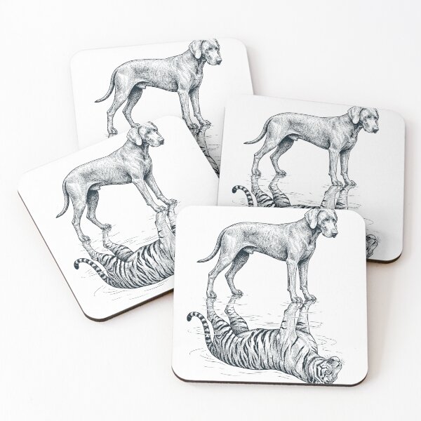 Item preview, Vintage Weimaraner Reflection Tiger Dog Lover designed and sold by DoodleTortle.