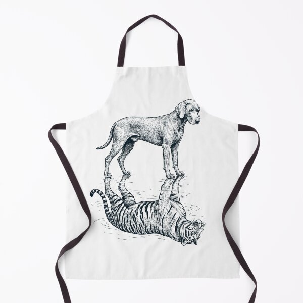 Item preview, Vintage Weimaraner Reflection Tiger Dog Lover designed and sold by DoodleTortle.