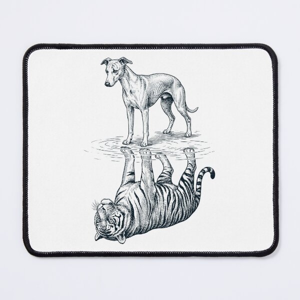 Item preview, Vintage Whippet Reflection Tiger Dog Lover designed and sold by DoodleTortle.
