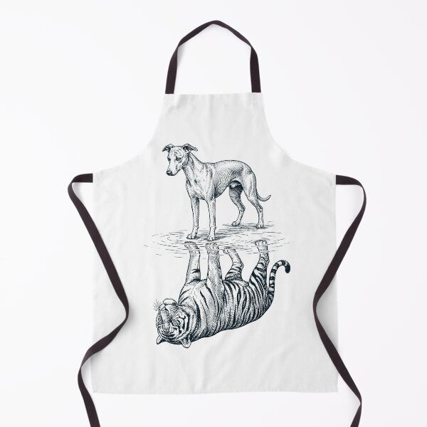Item preview, Vintage Whippet Reflection Tiger Dog Lover designed and sold by DoodleTortle.