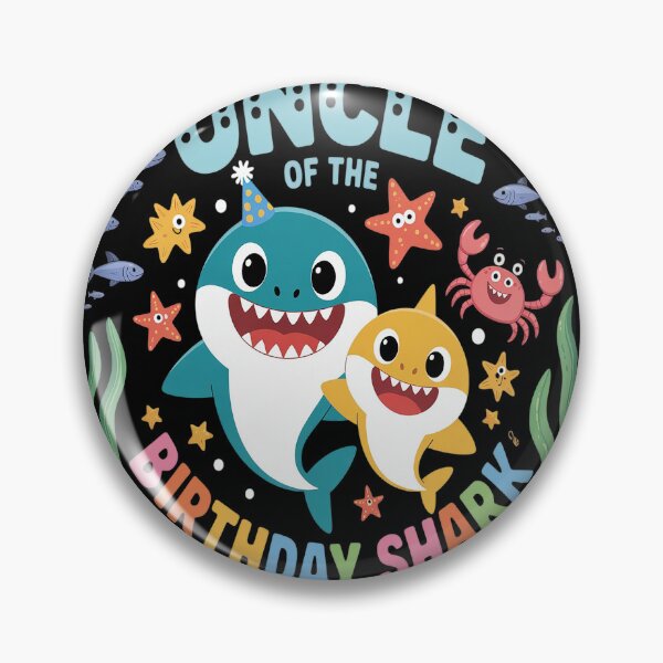 Item preview, Birthday Boy Girl Uncle Of The Birthday Family Shark designed and sold by kakashinn.