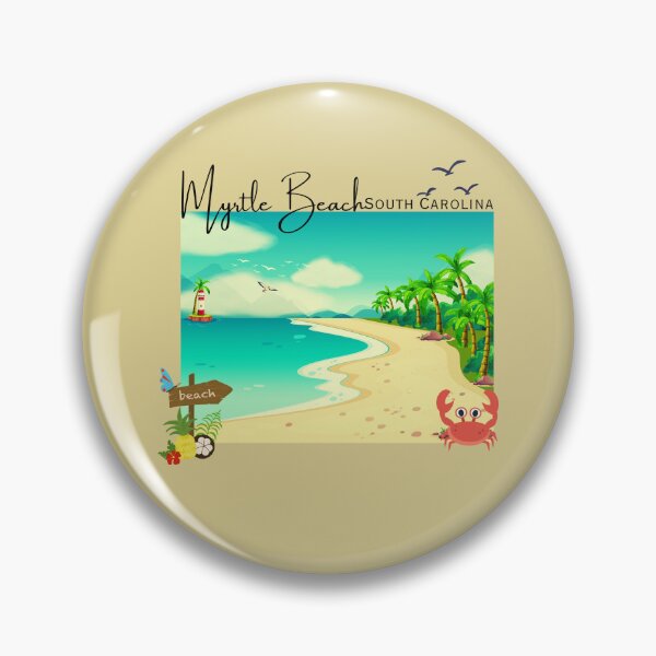 Item preview, Beach Crab Scene – Myrtle Beach SC Shirt | Coastal Vacation Beach Vibes designed and sold by DonnaRaine.