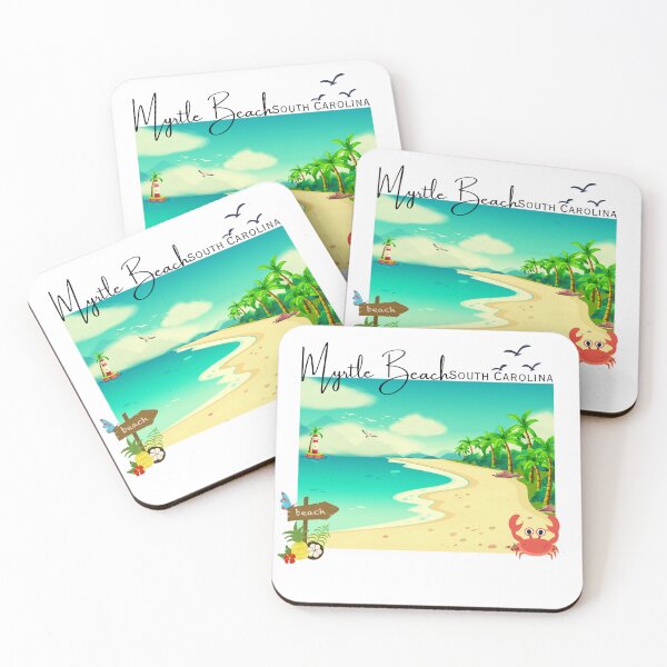 Item preview, Beach Crab Scene – Myrtle Beach SC Shirt | Coastal Vacation Beach Vibes designed and sold by DonnaRaine.