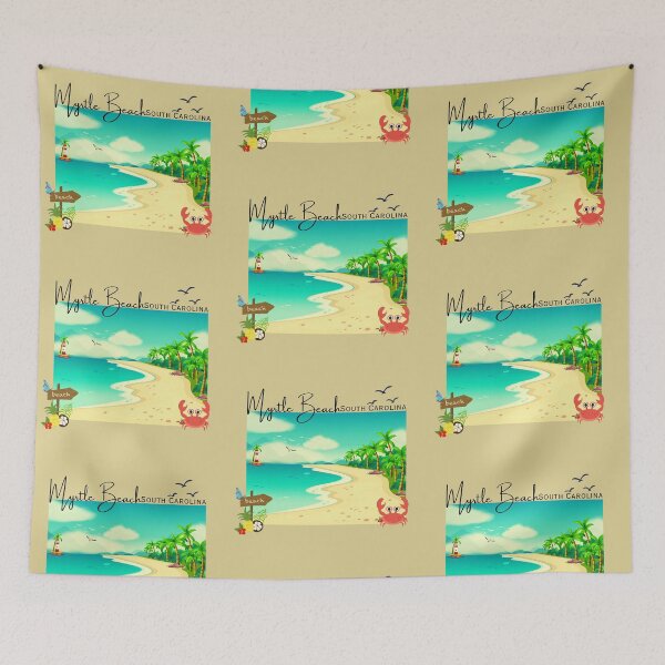 Item preview, Beach Crab Scene – Myrtle Beach SC Shirt | Coastal Vacation Beach Vibes designed and sold by DonnaRaine.