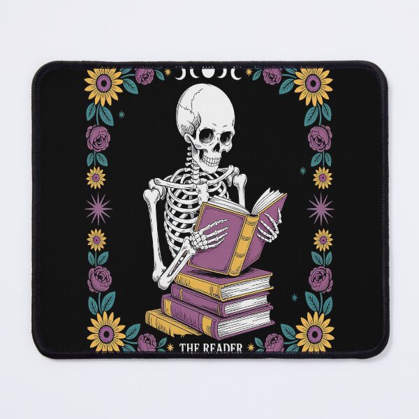 Item preview, Book Lover Tarot Card The Reader Mystic Skeleton designed and sold by kakashinn.