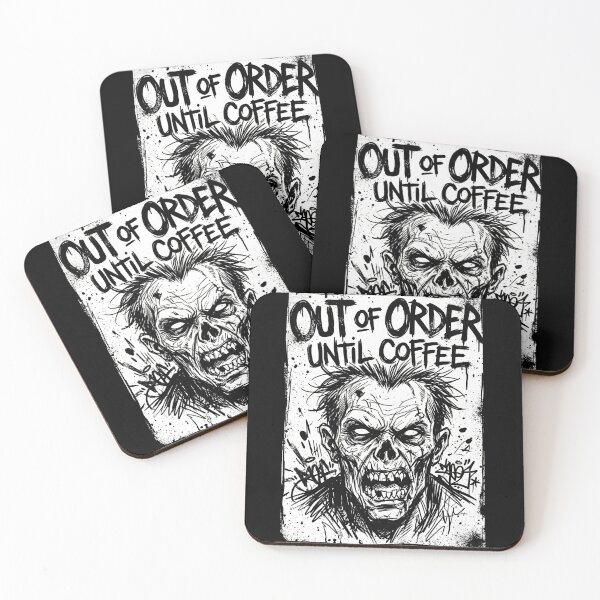 Item preview, Out of Order Until Coffee  designed and sold by Quiet Chaos Club.