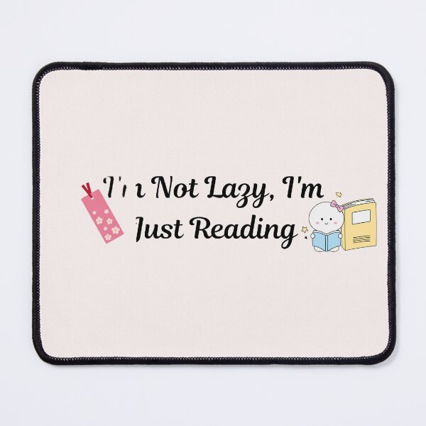 Item preview, I'm Not Lazy I'm Just Reading Funny Bookworm Quote Sticker designed and sold by Akira Design Store.
