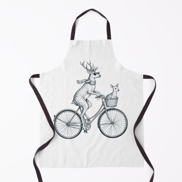 Item preview, Vintage Deer Riding Bike Bicycle Cycling Animal Lover designed and sold by DoodleTortle.