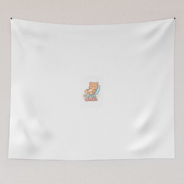 Item preview, Cute Just Chill Bear Kawaii Aesthetic Sticker designed and sold by Designvexo.