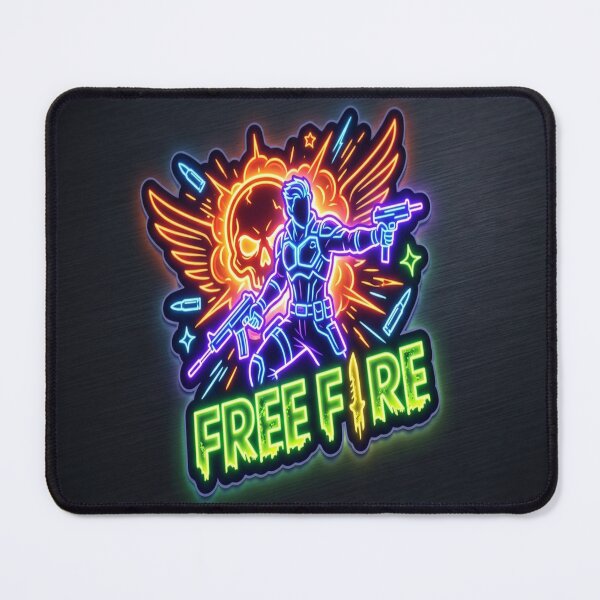 Item preview, Free Fire Booyah King - Vibrant Neon Gaming Art designed and sold by Super beautiful art.