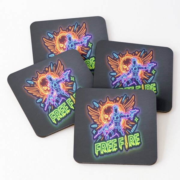 Item preview, Free Fire Booyah King - Vibrant Neon Gaming Art designed and sold by Super beautiful art.