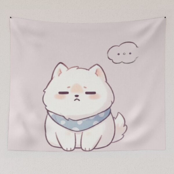 Item preview, Cute Samoyed Puppy Emoji series (Speechless) designed and sold by EternalWz.